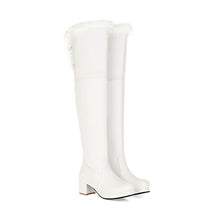 Load image into Gallery viewer, Women Block Heels Over the Knee Snow Boots