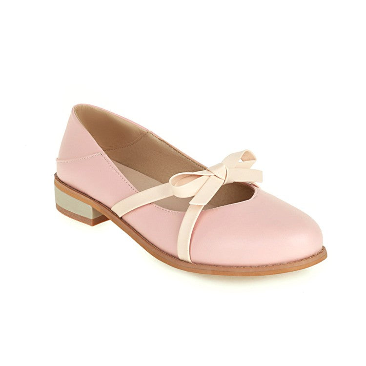 Women Knot Flats Mary Jane Shoes