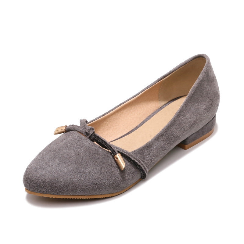 Women's Casual Suede Flat Shoes – Shoeu