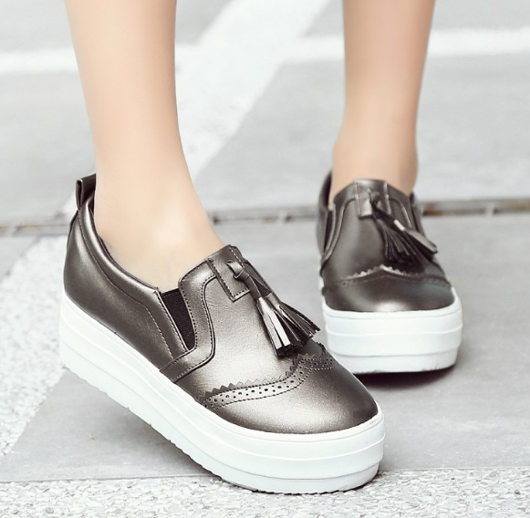 platform loafers with tassels