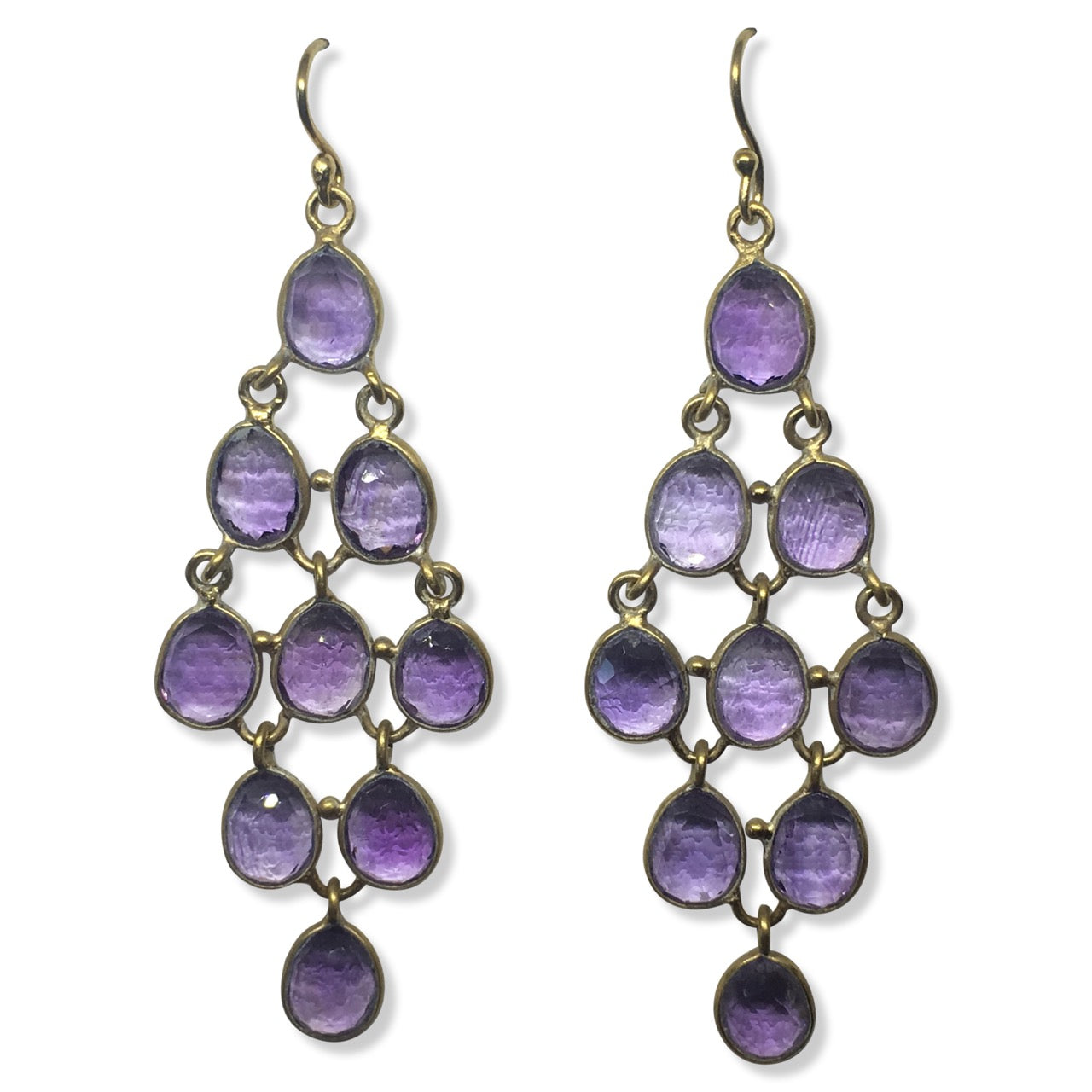 Amethyst chandelier earrings - Stockley Jewellery