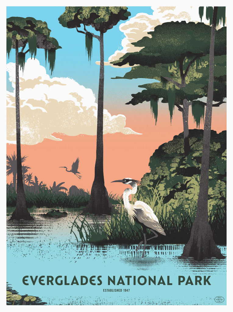 Everglades Poster Color Separations