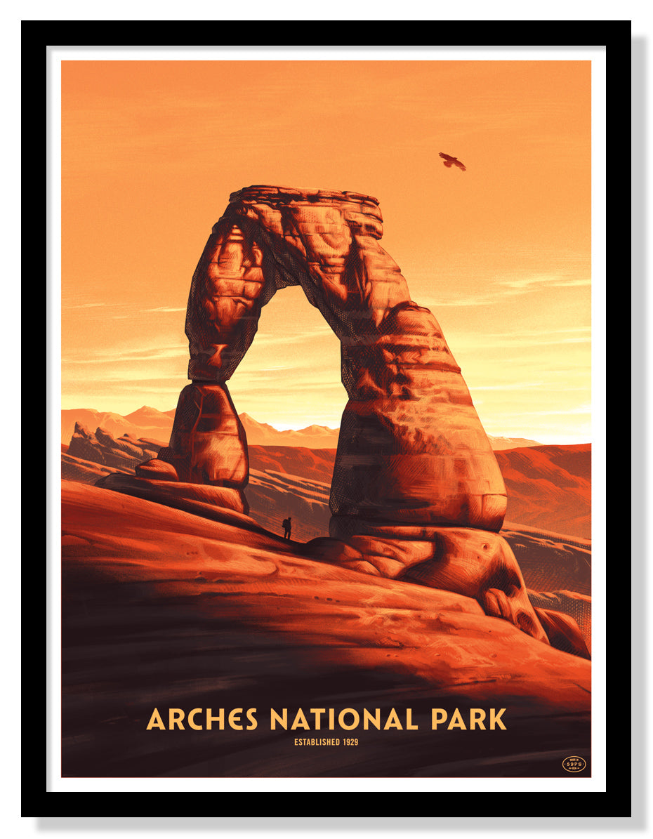 Arches National Park Poster Delicate Arch Fifty Nine Parks