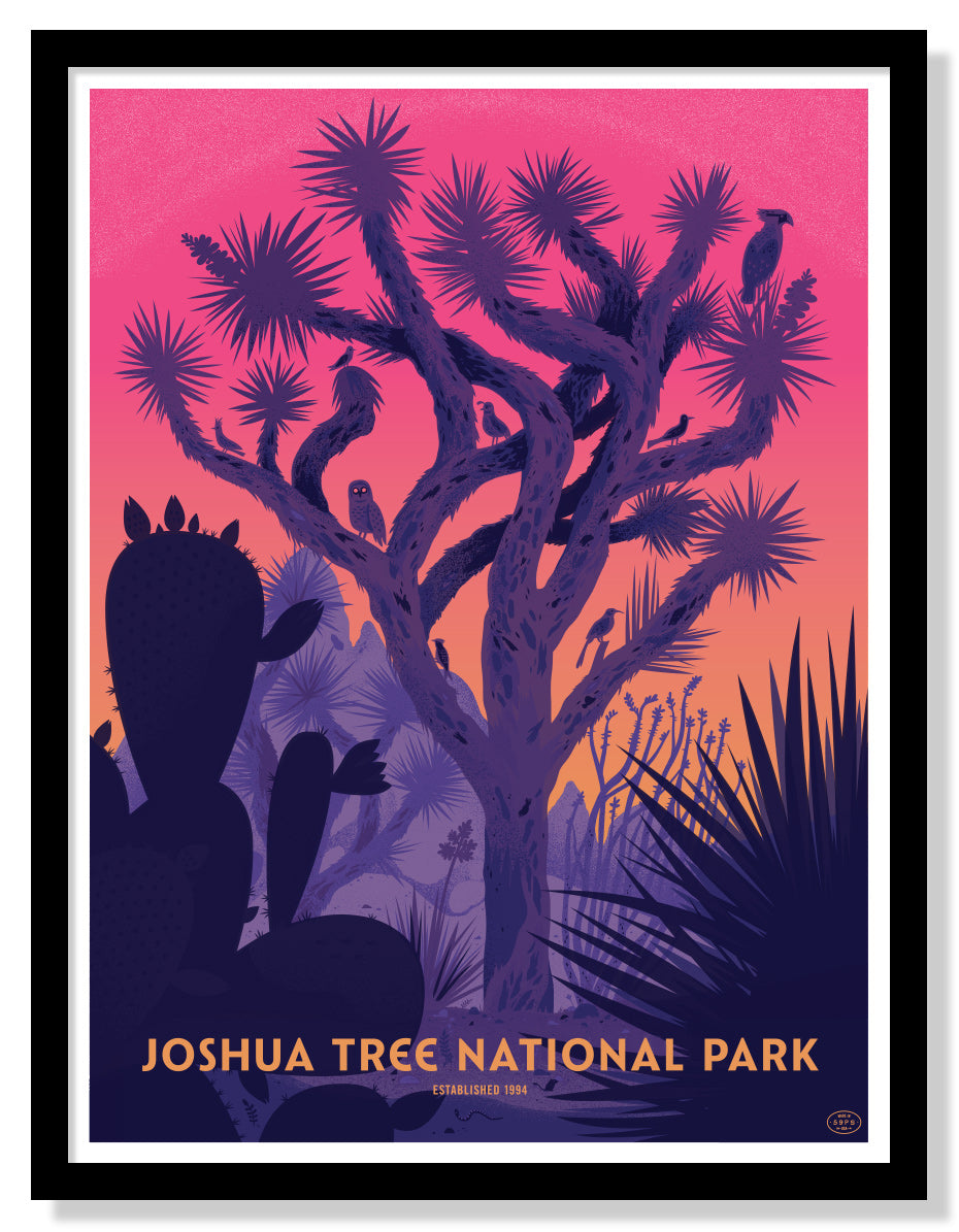 Joshua Tree National Park Poster Large Timed Edition Fifty Nine Parks