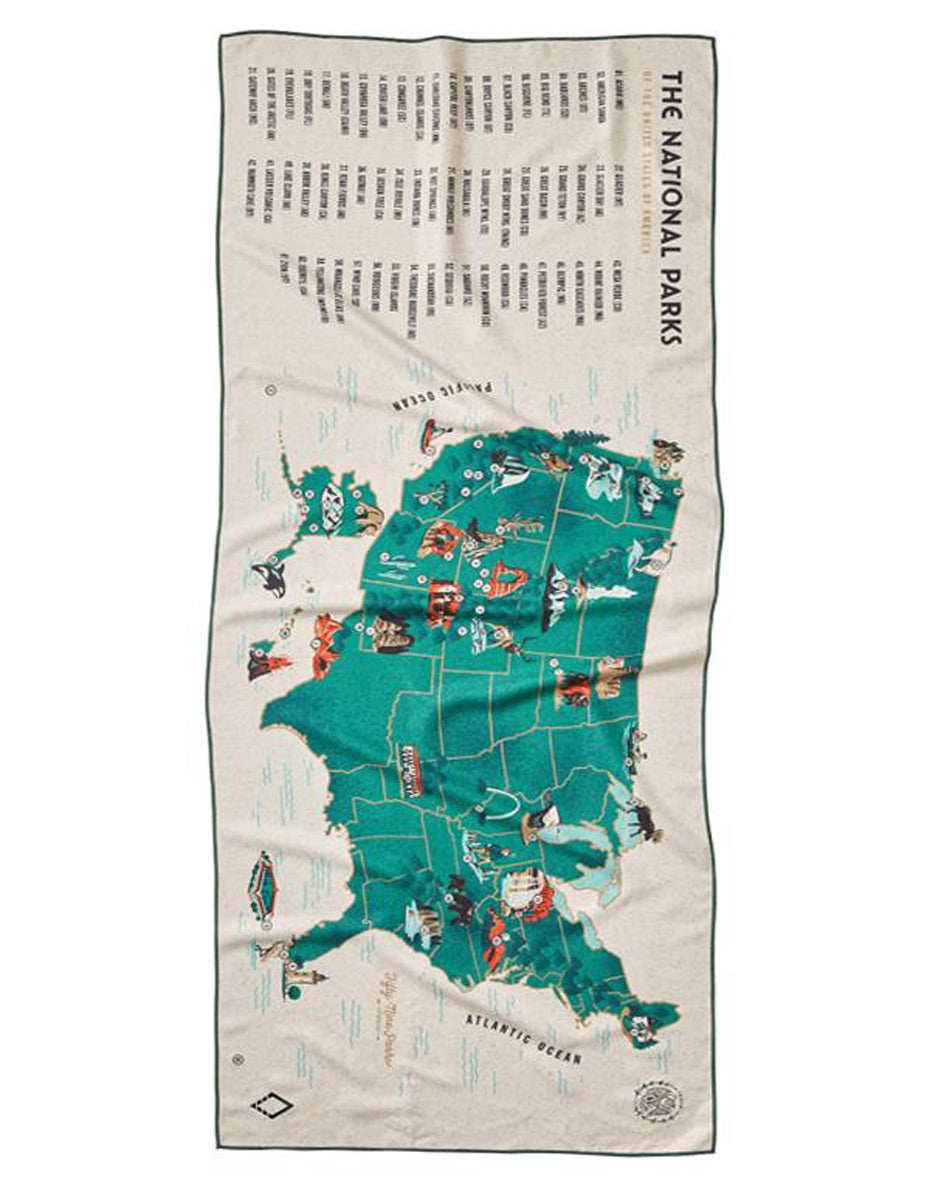 Fifty Nine Parks Print Series National Park Map Towel By Nomadix And Brave The Woods 1200x ?v=1589485820