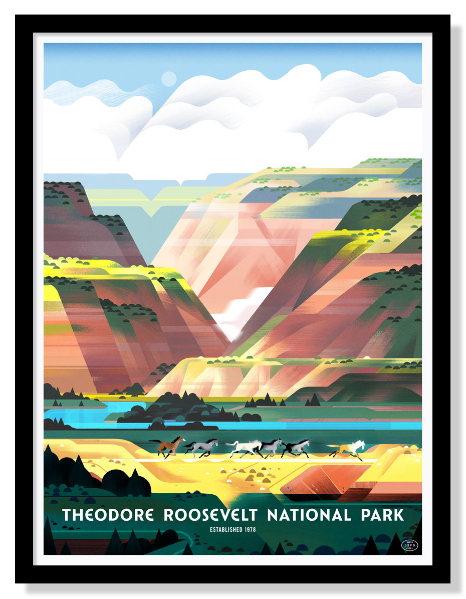 Theodore Roosevelt National Park Poster FiftyNine Parks