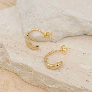 Embrace The Light Small Hoops Gold - Jewellery