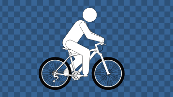 Stick Figure Riding Mountain Bike Animated – Motionisland