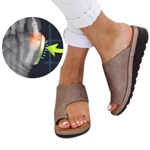 comfy toe correction sandals