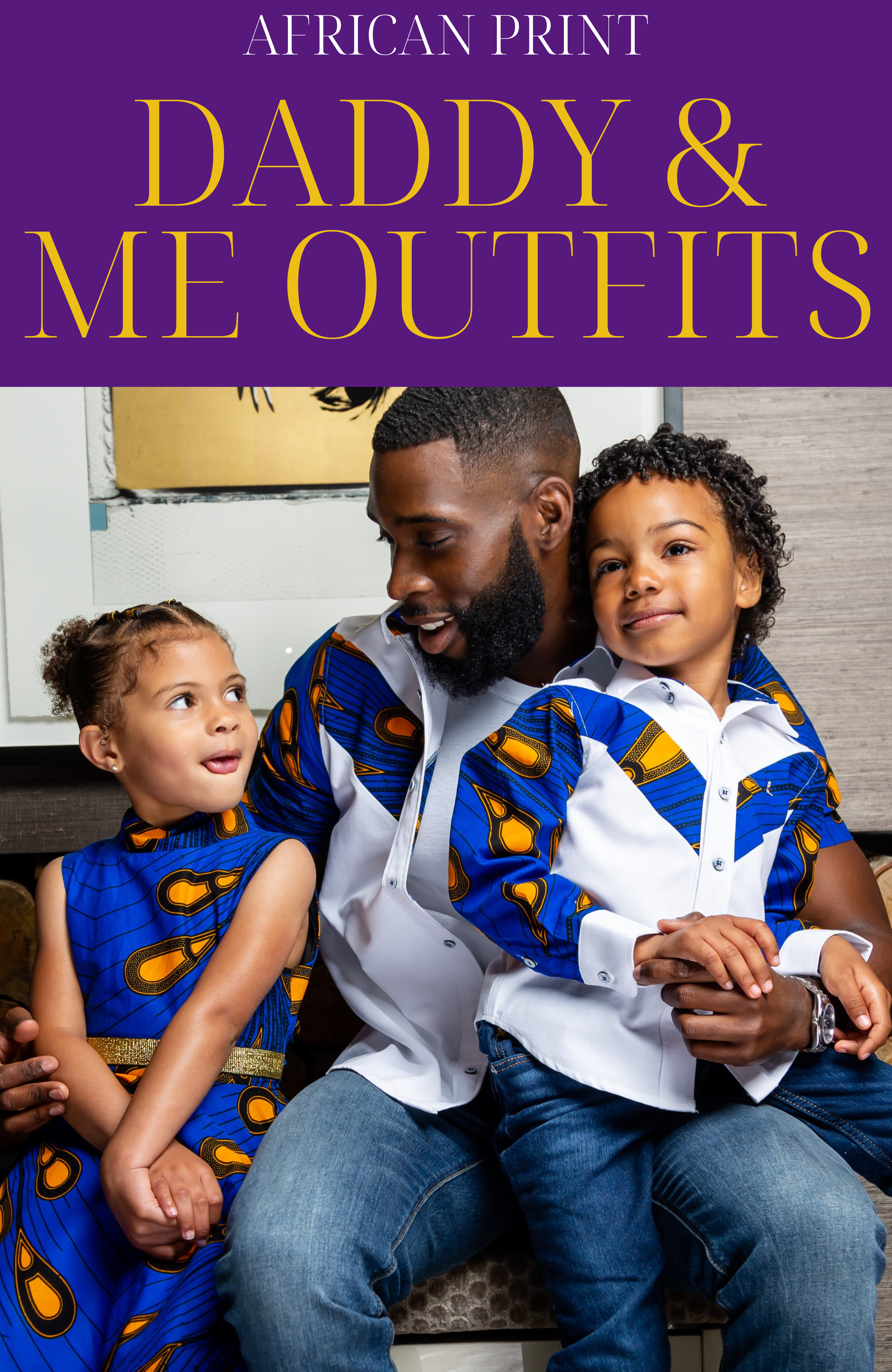 Father Son Matching African Outfits, African Print Daddy & Me – LAVIYE