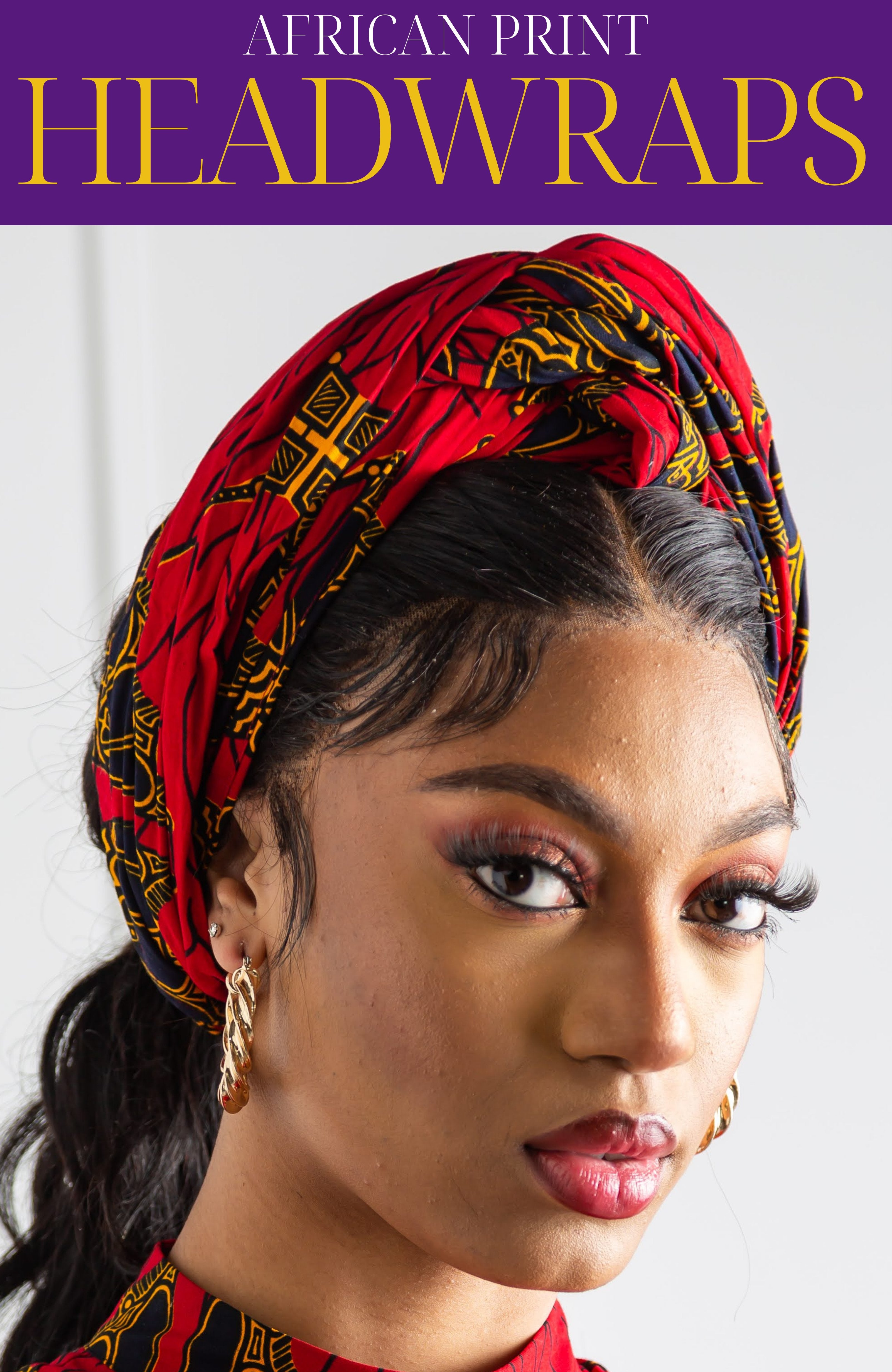 African Print Head Wraps  Laviye Vibrant African Head Wrap Collection –  LAVIYE