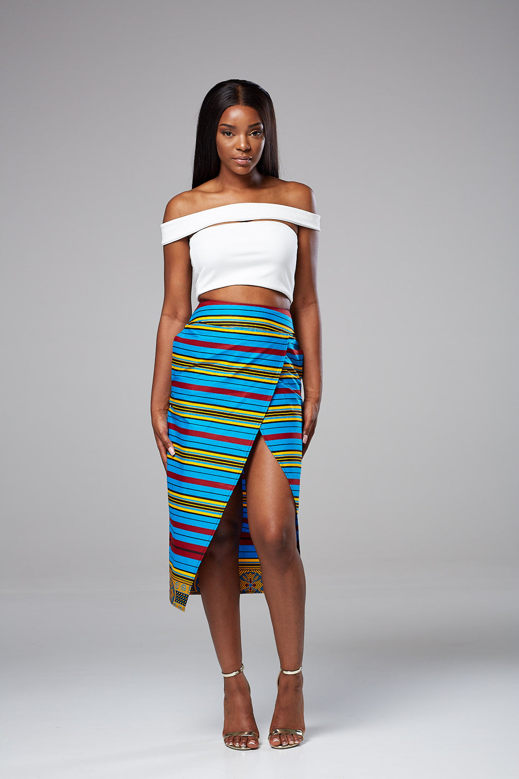 african fabric skirt