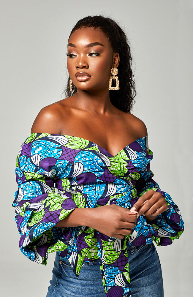 african wrap top