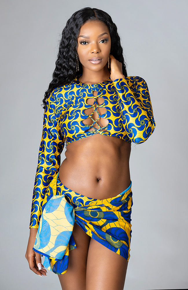 african print beach wear