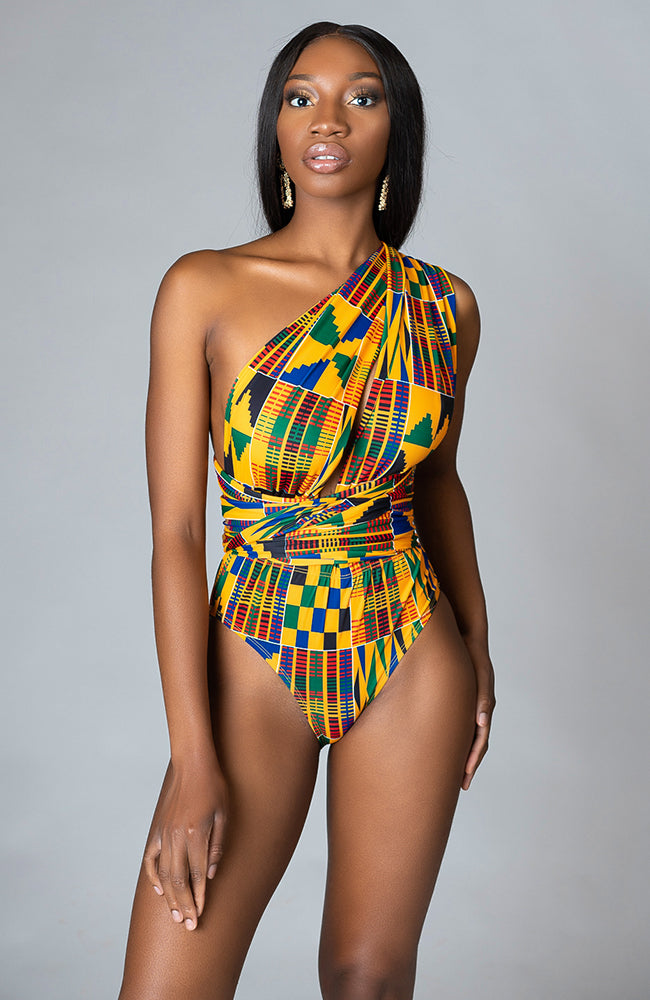 african print swimsuit