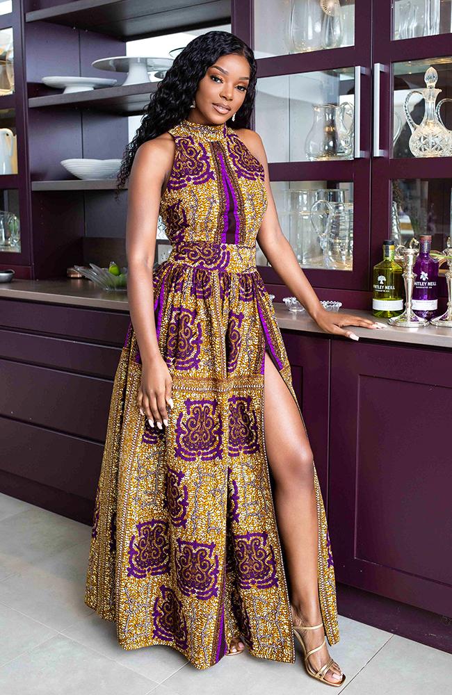 african wax print dress