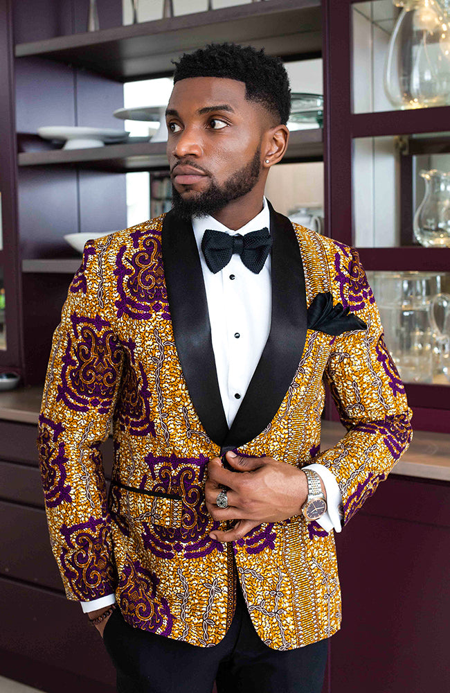 african print suit for men