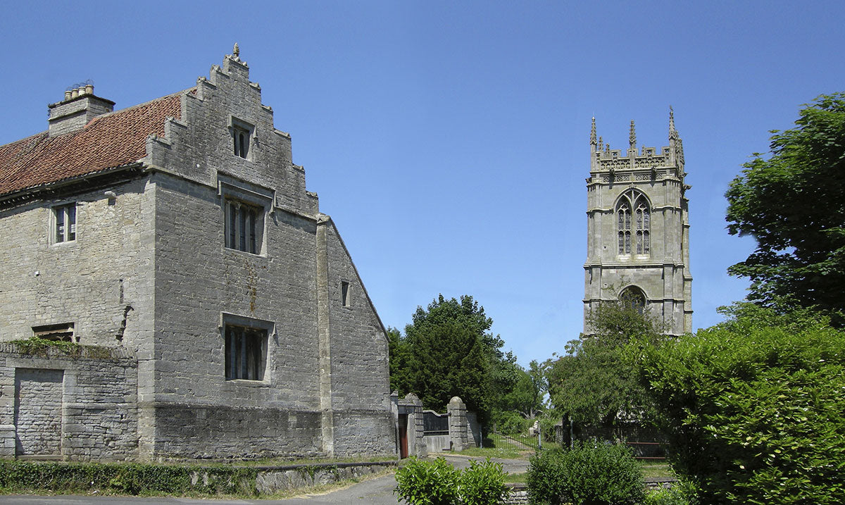 Ellys Manor House and the Church of the Holy Cross