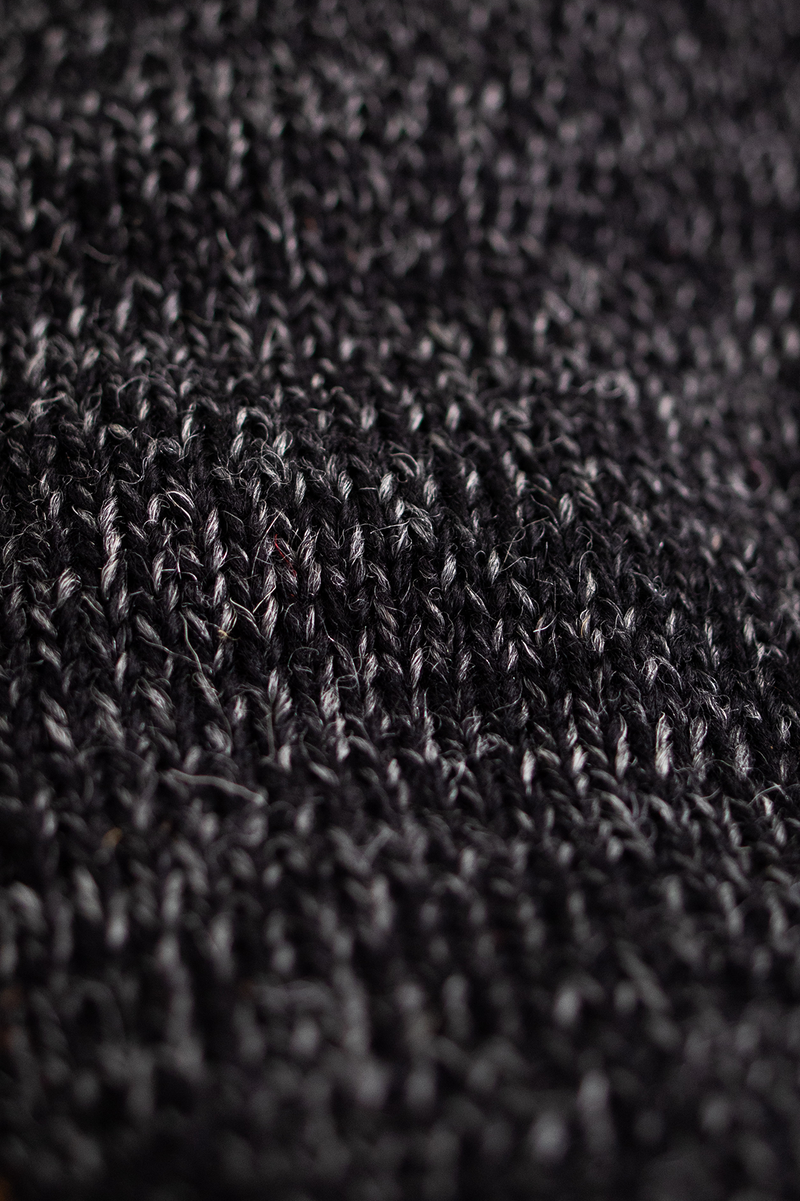 Black Melange Ragg Wool Mitten with Black Deerskin – UPSTATE STOCK