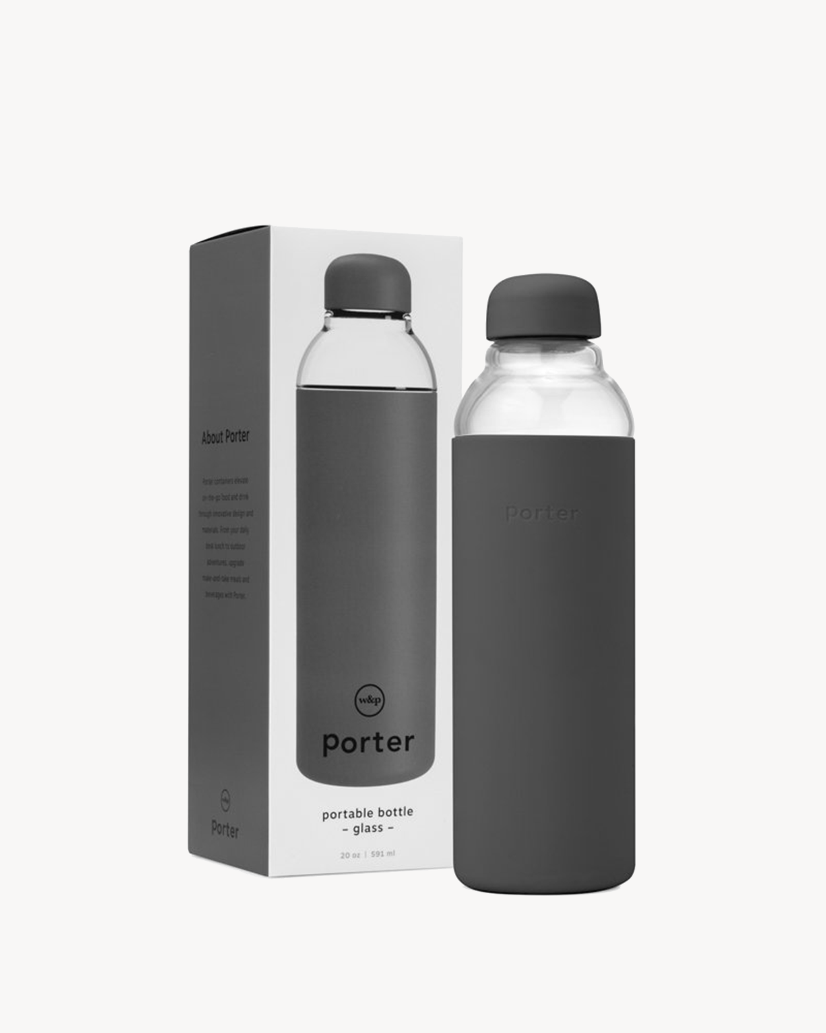 Glass Water Bottle by W&P Design in Brooklyn, New York // American