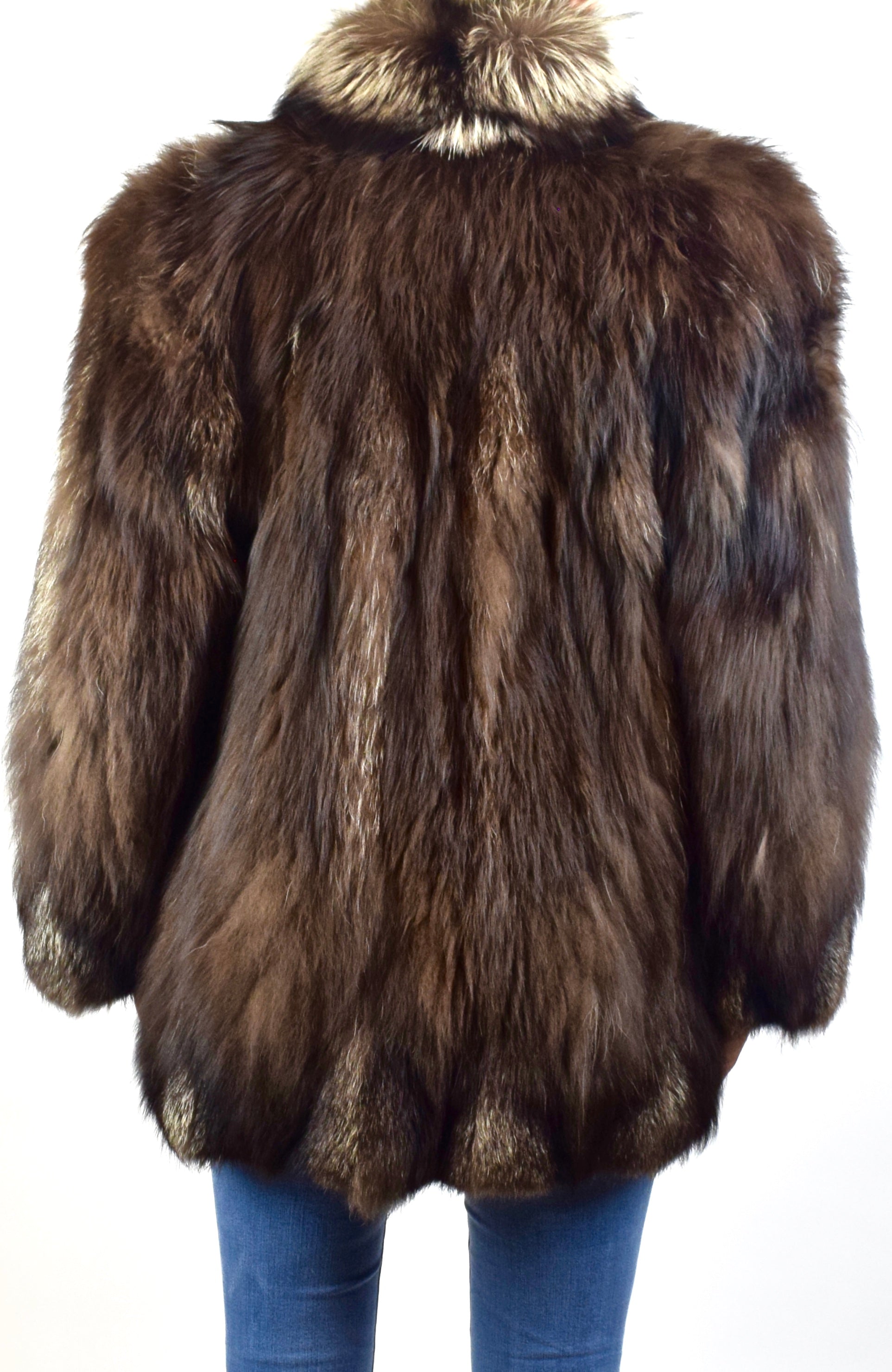 Silver Fox & Brown Fox fur Coat – Minka's Furs