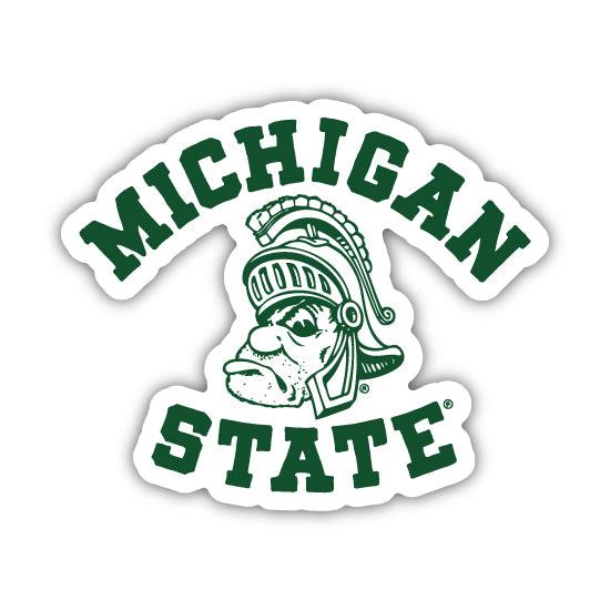 College Ncaa Msu Spartan Michigan State 4 X 4 Vinyl Decal Great College Student Gift Sports Mem Cards Fan Shop