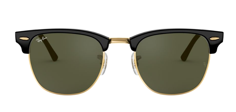 Ray Ban Sunglasses | RB 3016 Clubmaster | Black & Gold RB 3016 W0365 ...