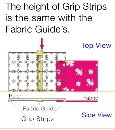 Guidelines4quilting - Quilt Ruler Upgrade Kit - Mistake Proof & Slip Proof  Yo