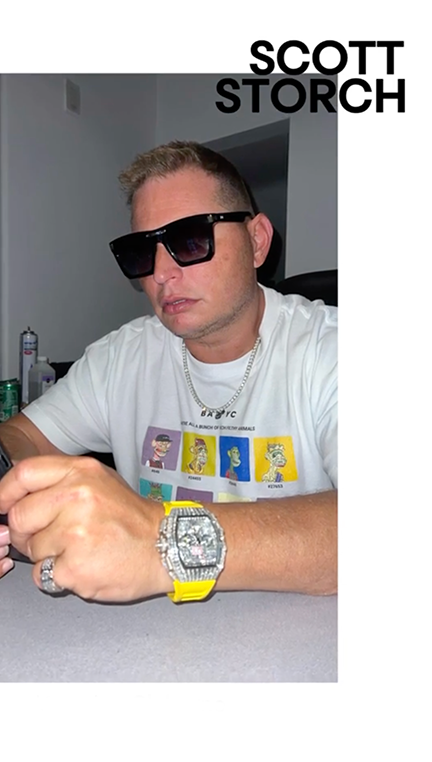 Scott Storch wears Diamond Ring from Rockford Collection