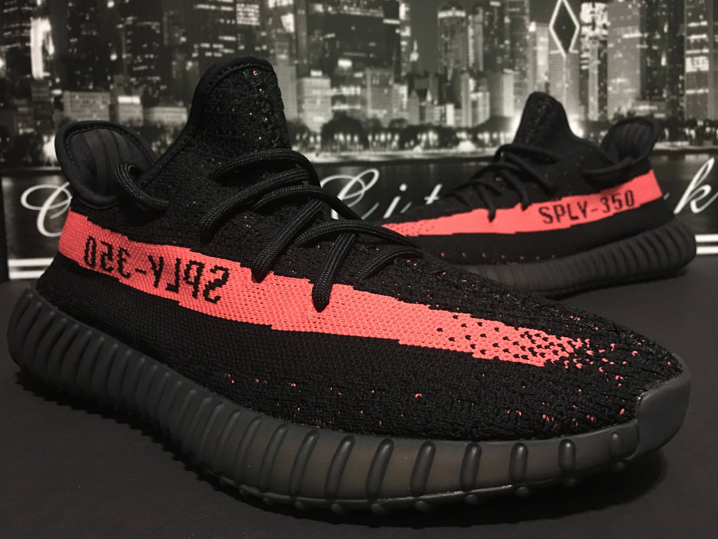 Men Yeezy boost 350 v2 black and red infant release date Womens