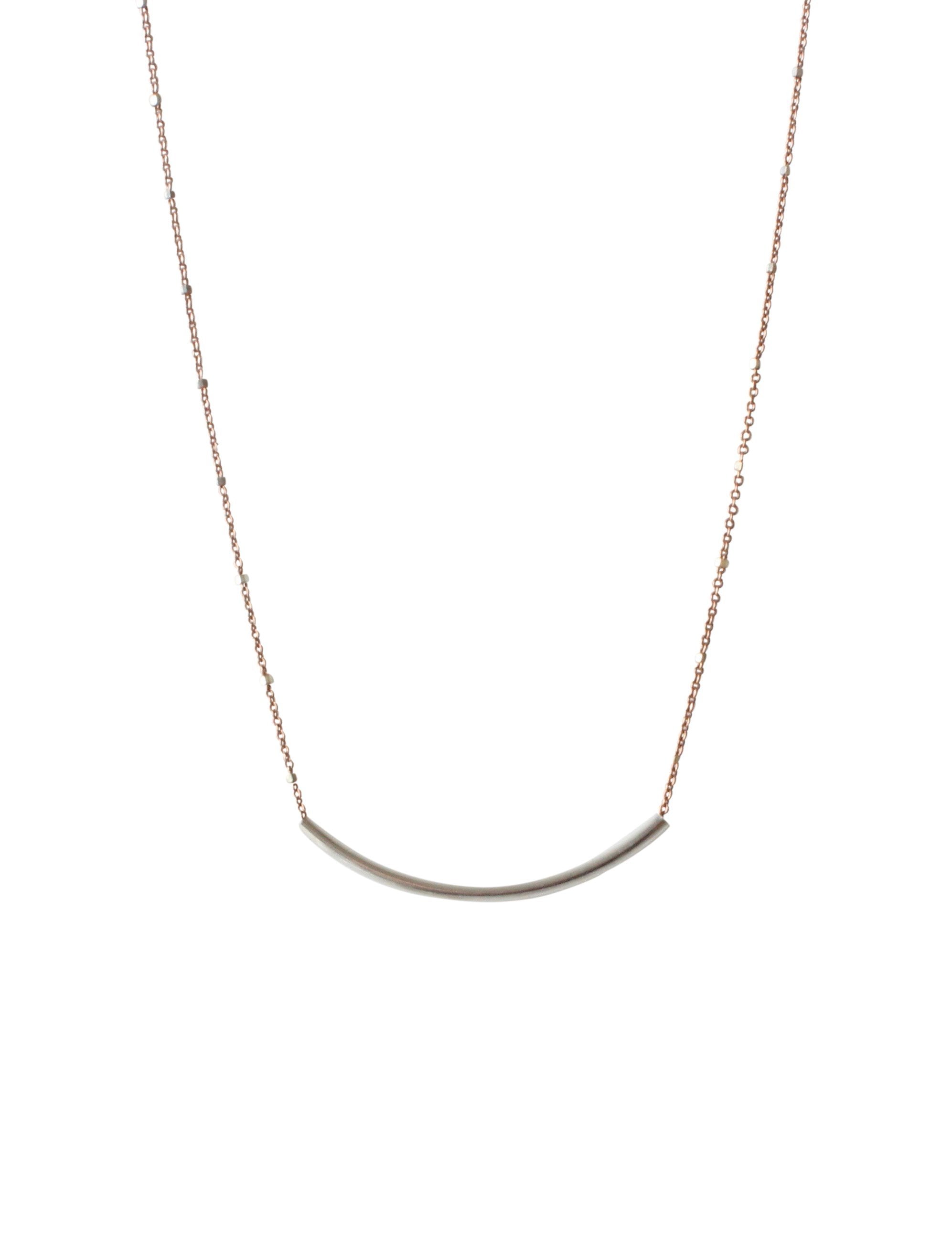 Modern Metal Bar Necklace