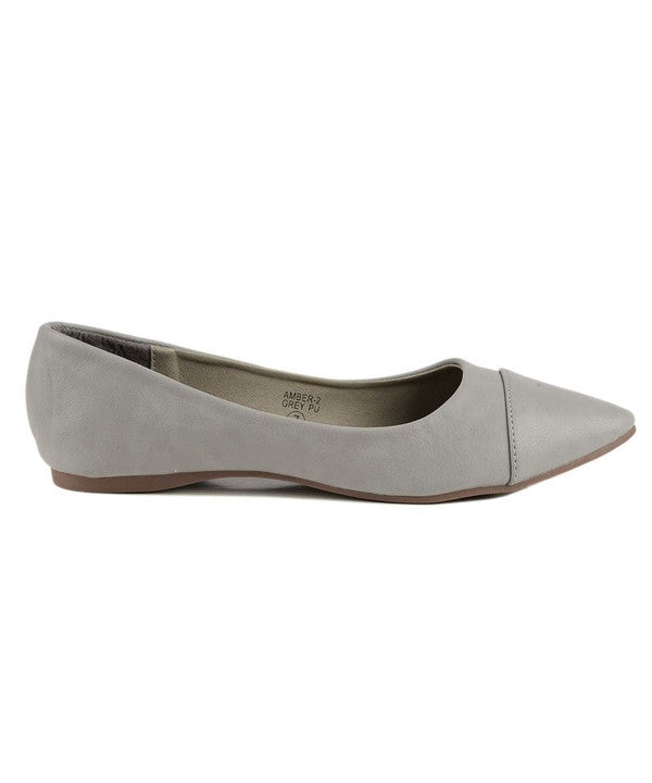 womens grey ballet flats