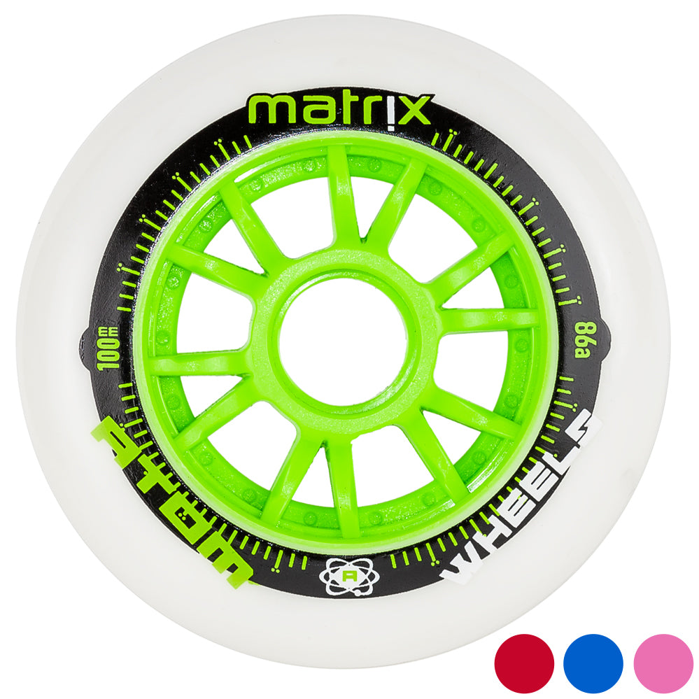 ATOM Matrix 100mm Inline Roller Speed Skate Wheel I at Bayside Blades