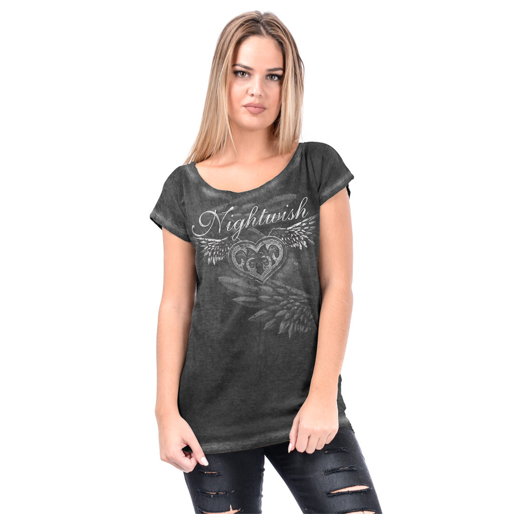 Vroegst Top reputatie Nightwish, Stone Angel, Oil Dye Anthracite Women's T-Shirt – Backstage Rock  Shop