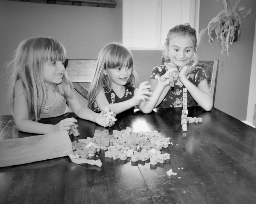 Flockmen Jenga in Reverse