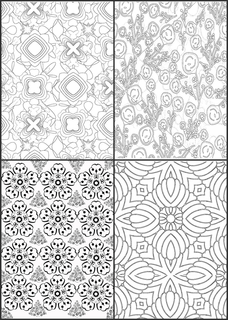 Download Color Me Calm 30 Geometric Design Patterns Coloring Book For Adults Paper Rose Cottage