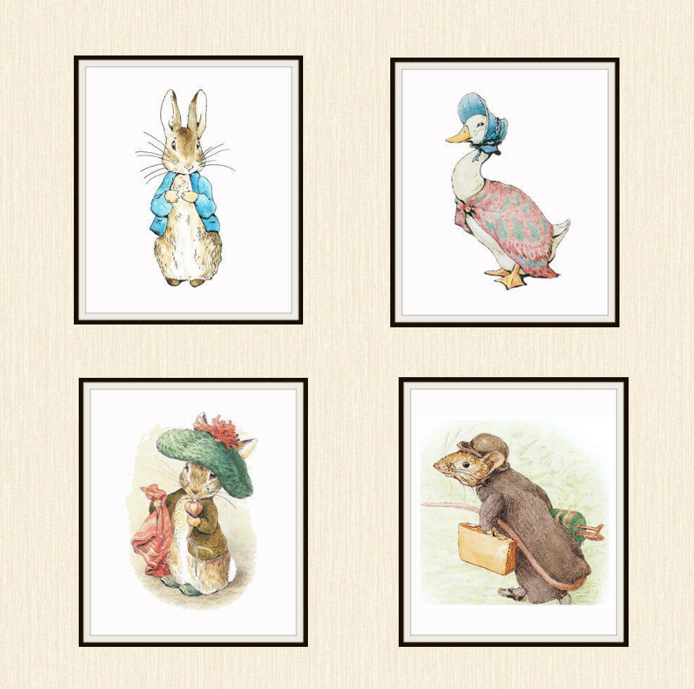 Image result for beatrix potter illustrations peter rabbit and friends