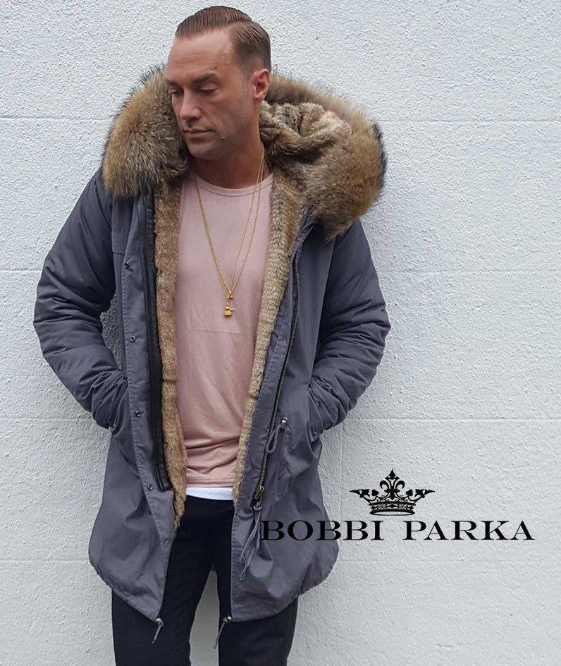 fur lined parka mens