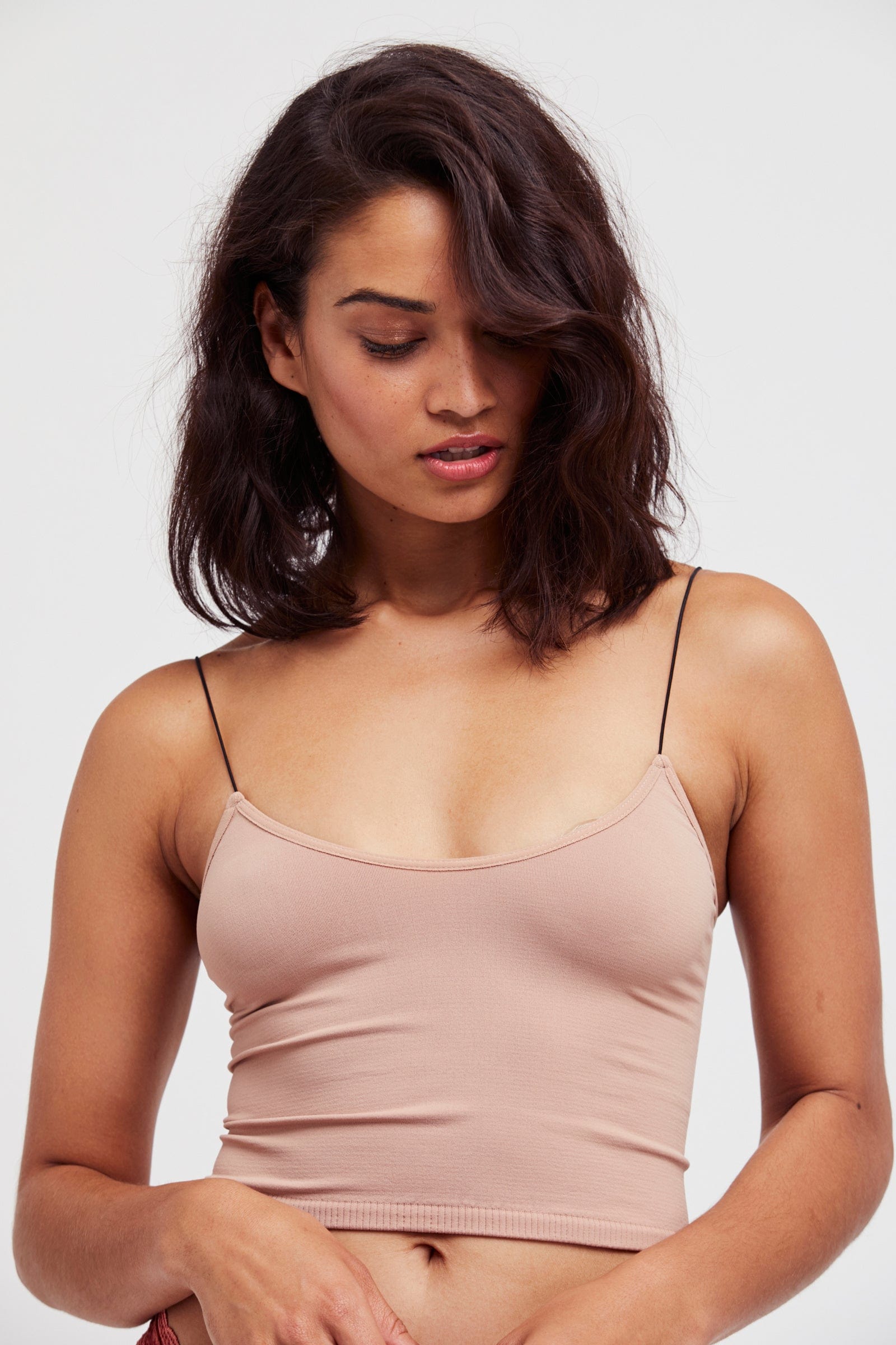 Seamless Skinny Strap Brami Nude Lit Boutique