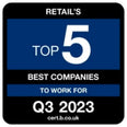 Retails top 5 companies to work for