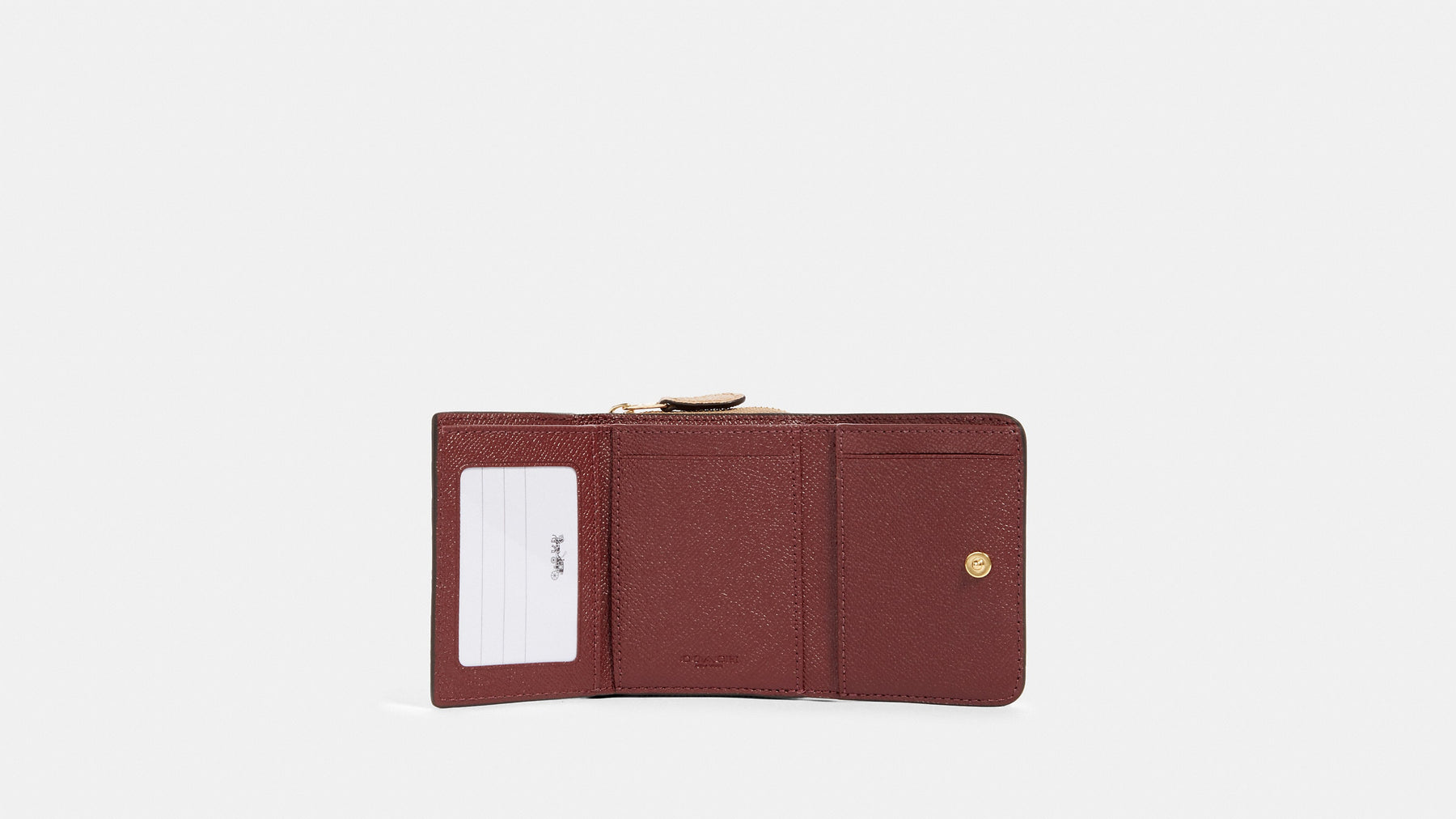 Coach-Cherry Multi Small Trifold Wallet In Colorblock – MY ROYAL CLOSET