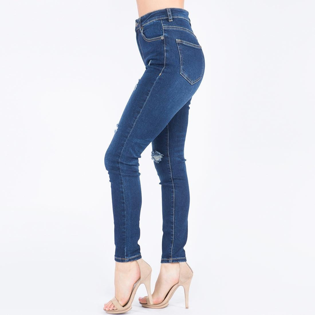 ONLY Tall ONLROYAL LOW WAIST SWEET - Flared Jeans - dark blue denim/dark-blue  denim 