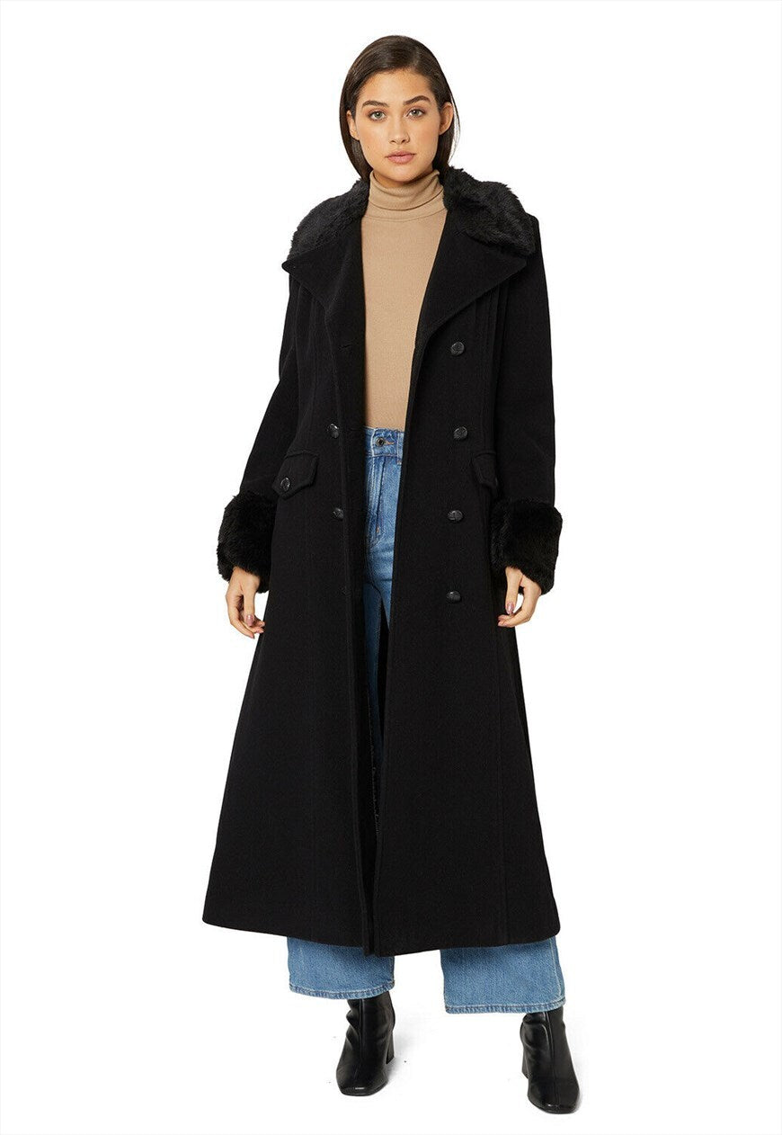 Flared peacoat on sale