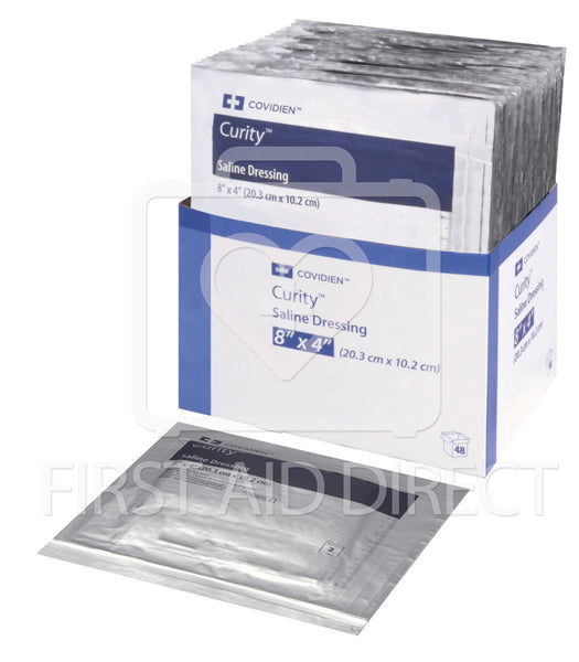 WET DRESSINGS, ISOTONIC SALINE, 10.2 x 20.3 cm, 2/PK, 24's, STERILE