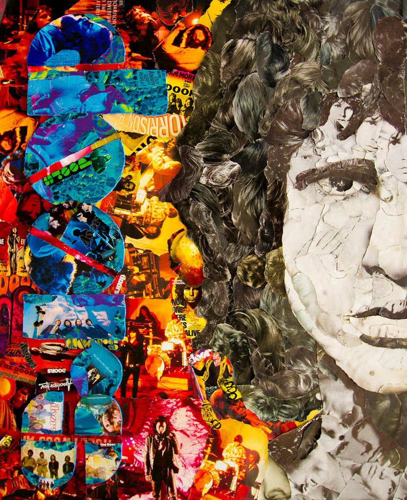 Jim Morrison Collage Poster Multymedia