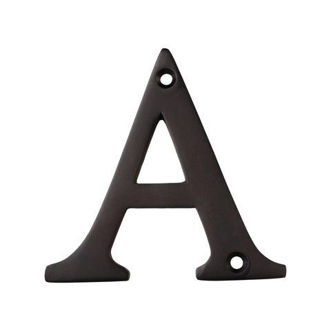 Letter IR830] Iron Vintage Classic House Letter - Black Finish - 3 Inch