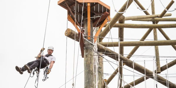 Inspector on adventure course - Aerial Adventure Tech