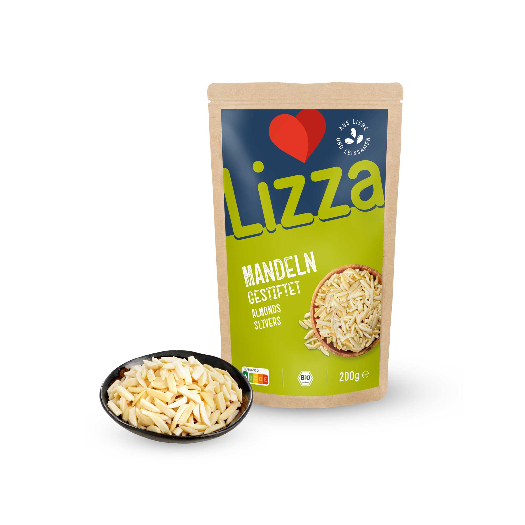 Lizza Bio Mandeln gestiftelt » Gluten Free