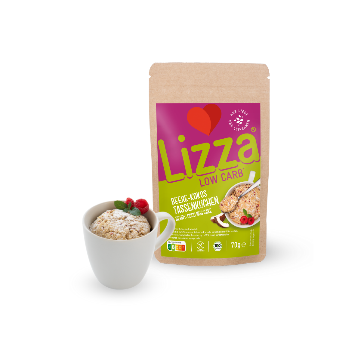 Lizza Beere-Kokos Tassenkuchen » Gluten Free