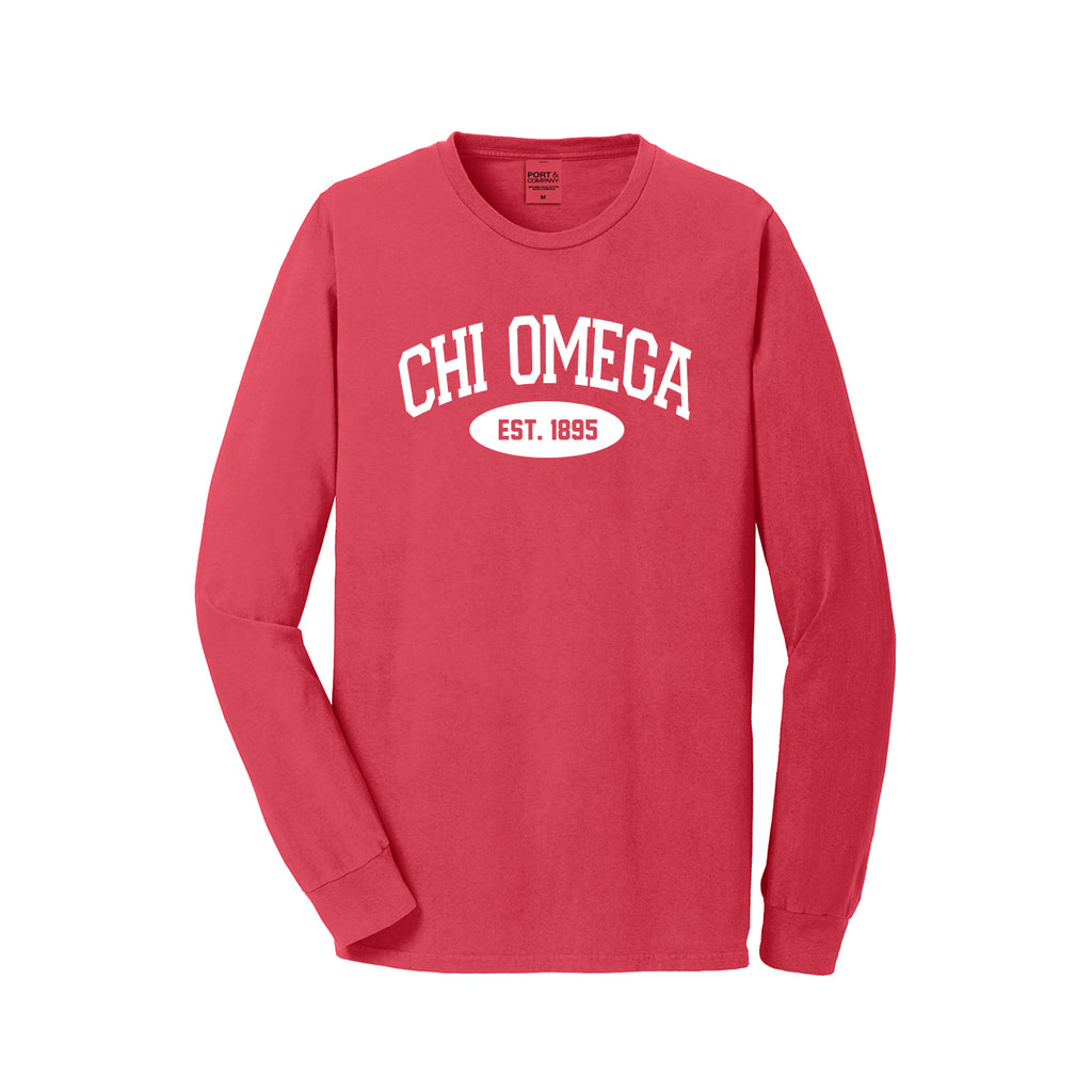 Chi Omega Long Sleeve Vintage T-Shirt 